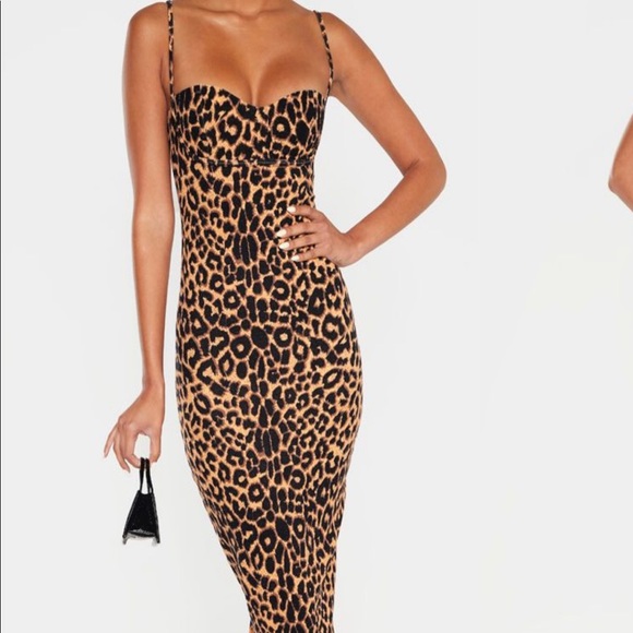 PrettyLittleThing Dresses & Skirts - 6 HR SALE!! Leopard Midi Dress